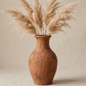 گلدان سفالی دست‌ساز (نمونه)